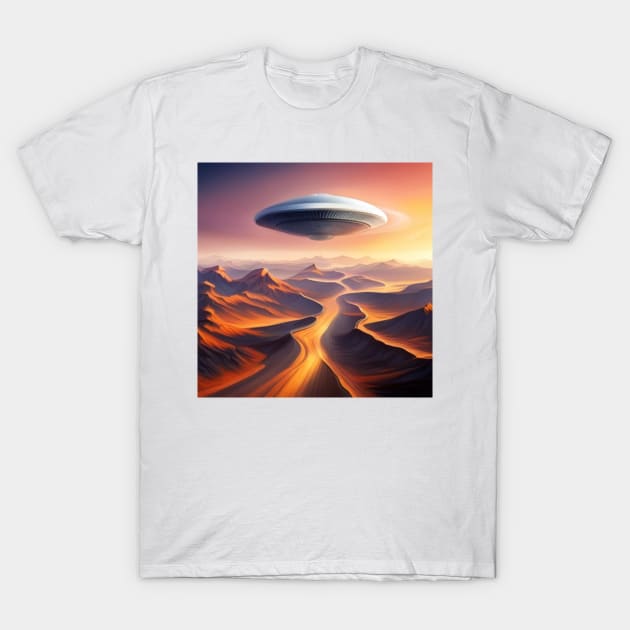 Sand Dunes T-Shirt by UFO CHRONICLES PODCAST